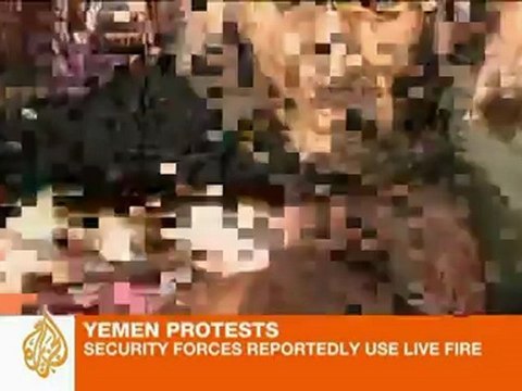 Yemeni forces open fire on protesters