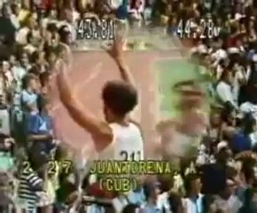 Momento histórico Juantorena, doble campeón olímpico
