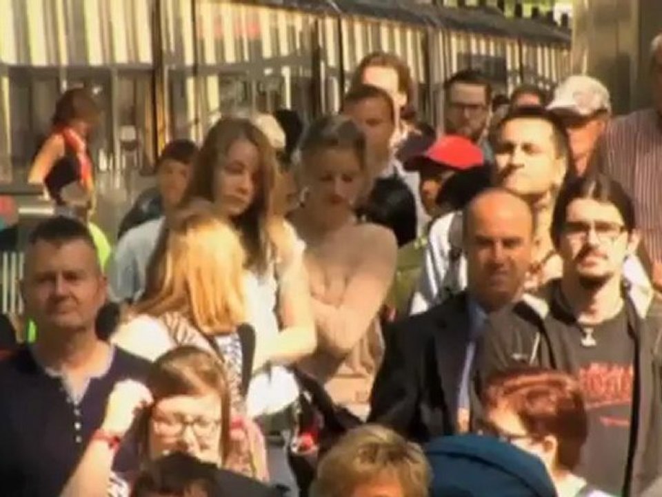 Team Frankreich und Belgien in London angekommen