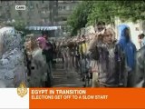 Egyptians take part in historic vote