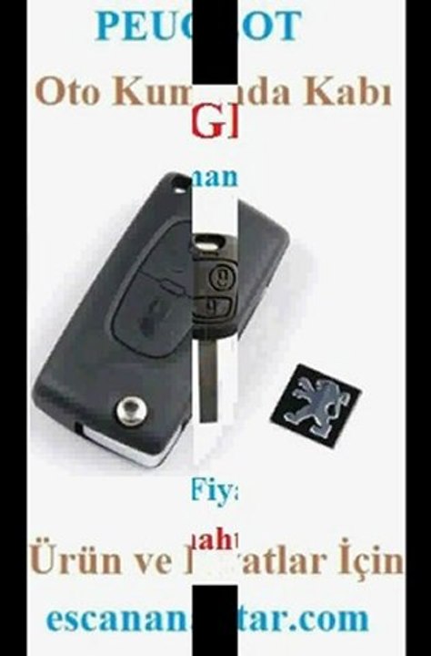 Peugeot Sustalı Anahtar Escan Anahtar da