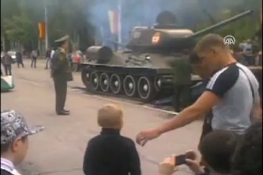 Tankın devrilme anı