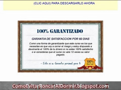 Cómo Evitar Roncar Cuando Duermo - Cómo Dormir Sin Roncar