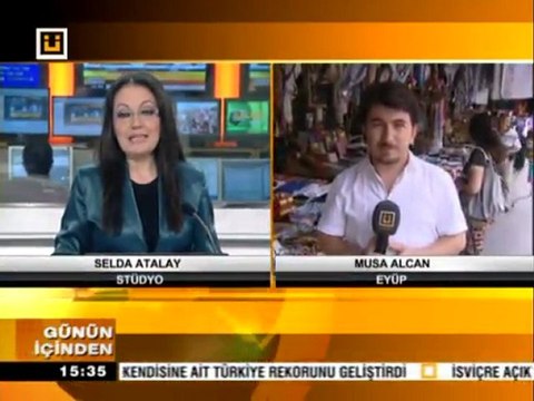 Ramazan Ayında Eyüp esnafının yüzü gülüyor Musa ALCAN SVS 3G cihazı ile Eyüpsultan dan canlı yayın.