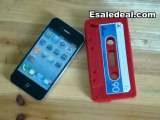 China cheap cassette tape iphone 4 case Iphone 4s Silicon case covers