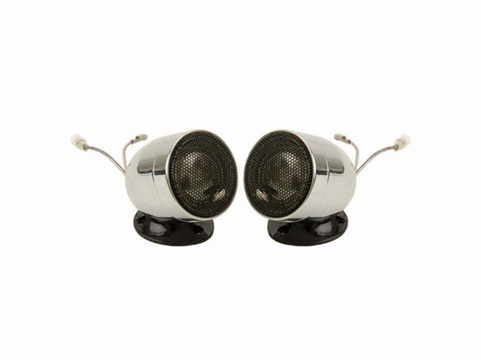 2 Tweeters titane Ø 42mm enveloppe alu. chrome 200W : Boschmann