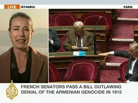 Anita McNaught reports on France's 'genocide' vote