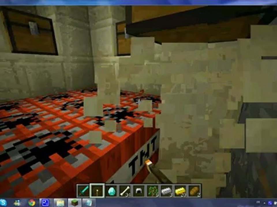 minecraft village pnj en grés et pyramide