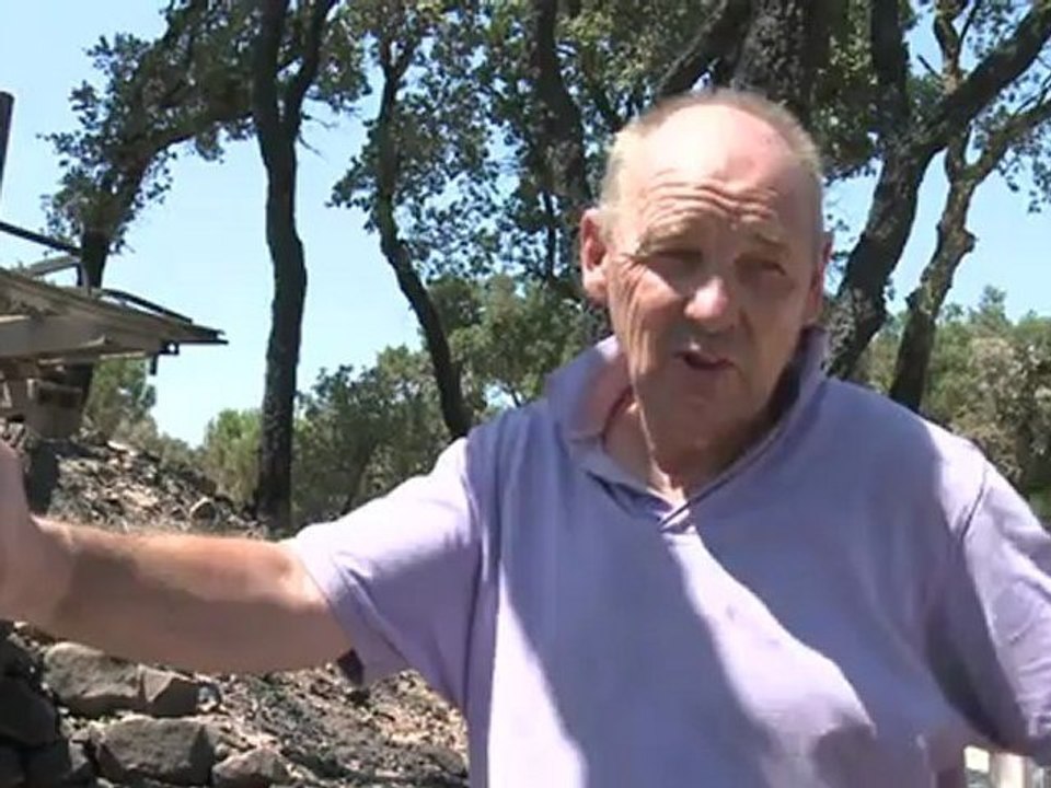 Campsite devastated in Spanish wildfires