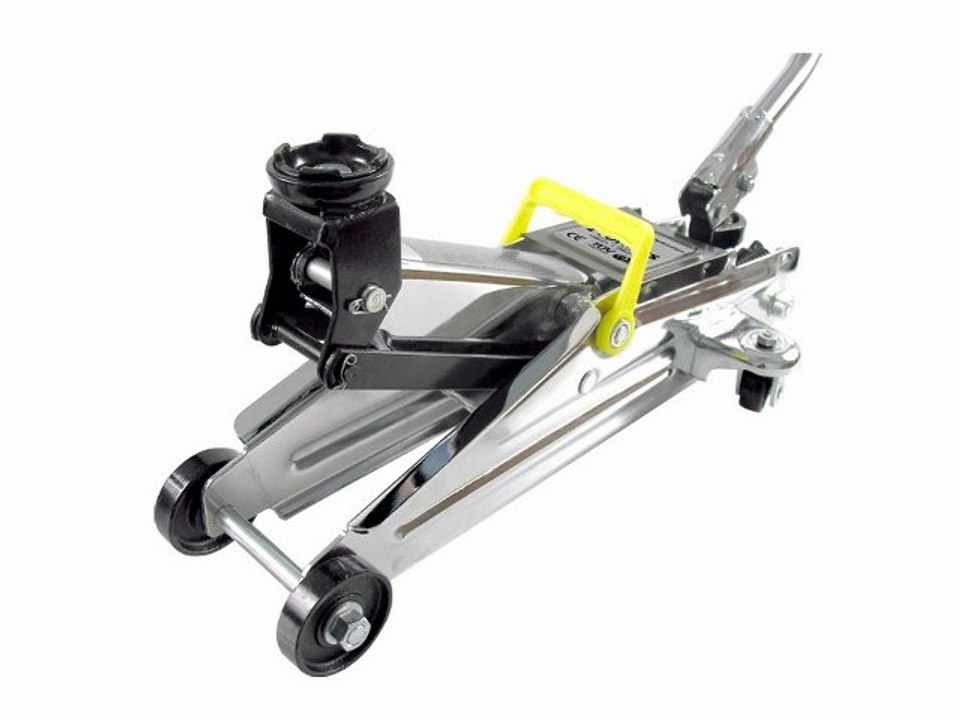 Cric rouleur hydraulique chromé 2t avec rotation étrier 360° : Autoselect