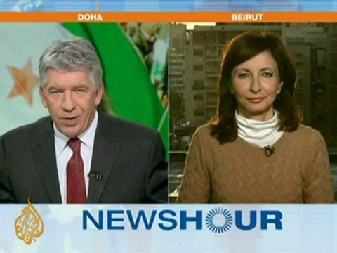 Activist Hadi Abdullah speaks on the situation in Homs