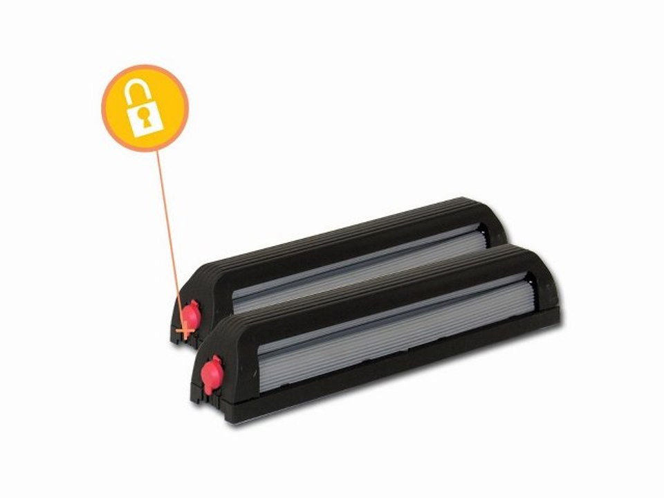 Porte-ski pour barres de toit pour 4 paires de skis antivol : Driver