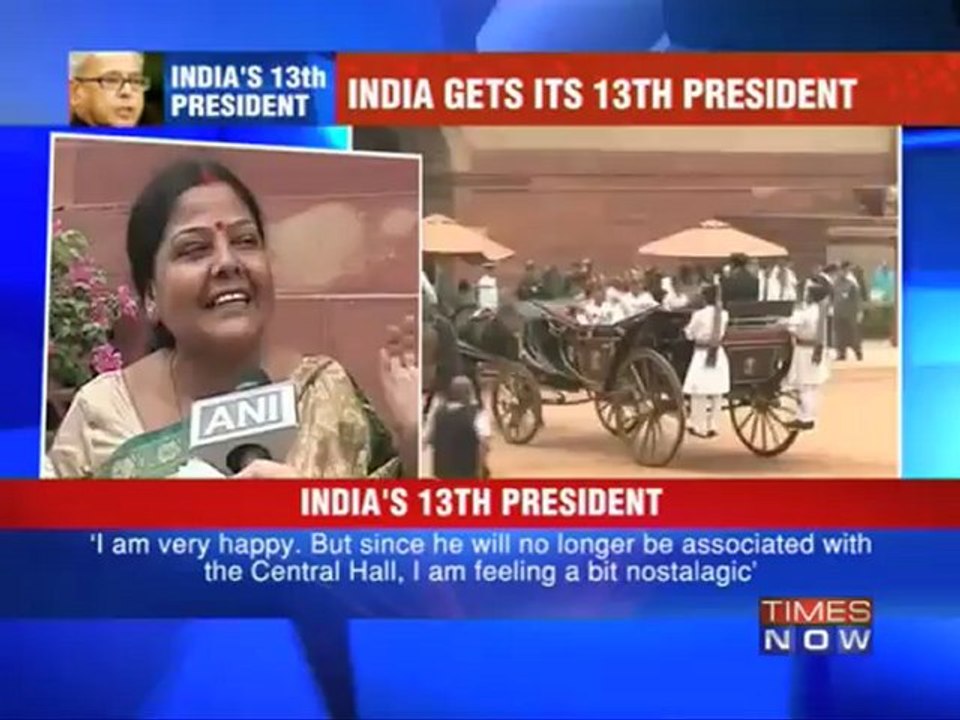 Pranab sworn in as 13th President