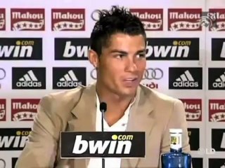 Primera rueda de prensa de Cristiano Ronaldo en el Real Madrid