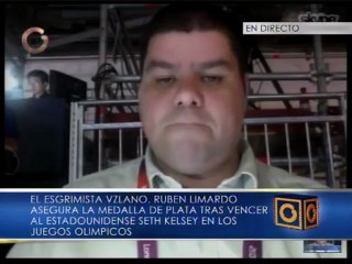Esgrimista venezolano Rubén Limardo asegura primera medalla para Venezuela