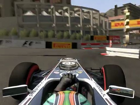 F1 2011 - GP de Monaco - Kier vs Alguersuari en onboard