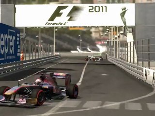 F1 2011 - GP de Monaco - Crash Kier (abandon)