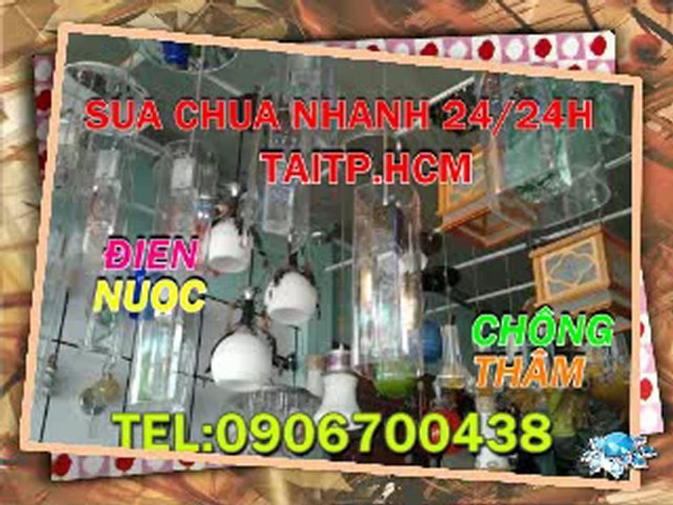 SỬA CHỬA ĐIỆN NƯỚC TẠI QUẬN 4 TPHCM 0906700438