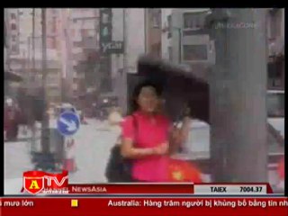 ANTÐ - Bão Vicente đổ bộ vào Hồng Kông, gần 100 người bị thương