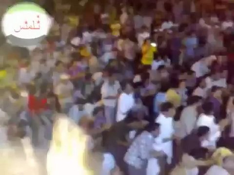 Syria فري برس ادلب تلمنس مظاهرة ليلية بعد صلاة التراويح 25 7 2012 Idlib