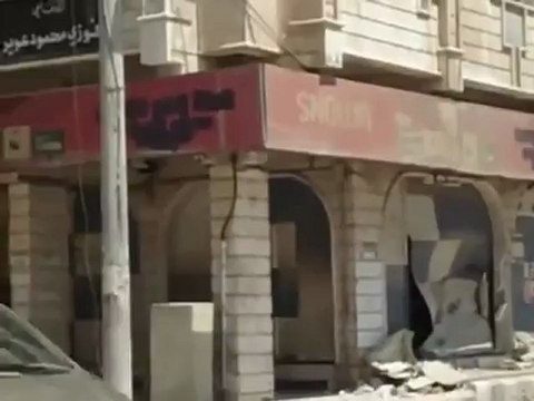 Syria فري برس درعا المحطة اثار القصف للنظام الاسدي 24 7 2012 ج4 Daraa