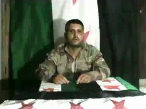 Syria فري برس انشقاق النقيب وسام ديوب من الطائفة العلوية Syria