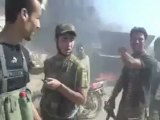 Syria فري برس ادلب كنصفرة  تم التحرير بتدمير قوات الاحتلال 24 7 2012 Idlib