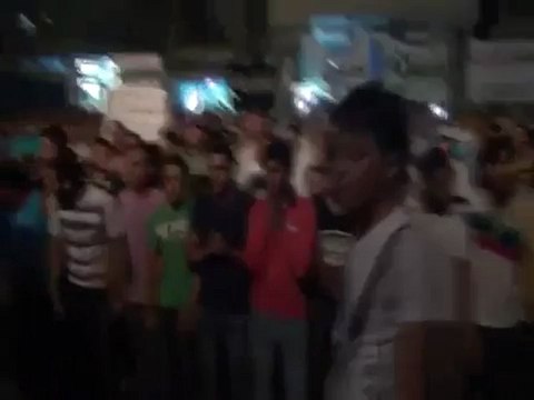 Syria فري برس ادلب كلمة مؤثرة من حرائر مدينة إدلب في مظاهرة بنش 23 7 2012 Idlib