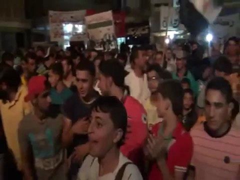 Syria فري برس ادلب المنشد معتصم بالله العسلي انشودة ماالنا غيرك ياالله وموال رائع من بنش نبض الثورة 23 7 2012 Idlib