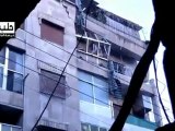 Syria فري برس حلب   حي سيف الدولة   تهدم بعض المنازل بسبب القصف 24 7 2012 Aleppo