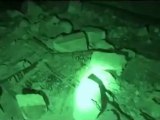 Syria فري برس مارع حلب  آثار القصف المدفعي على المدينة 24 7 2012 Aleppo