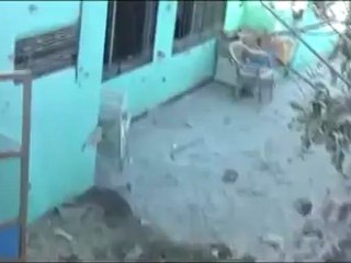 Syria فري برس  درعا الحراك اثار القصف العشوائي بصواريخ والهاون  23 7 2012  ج3 Daraa
