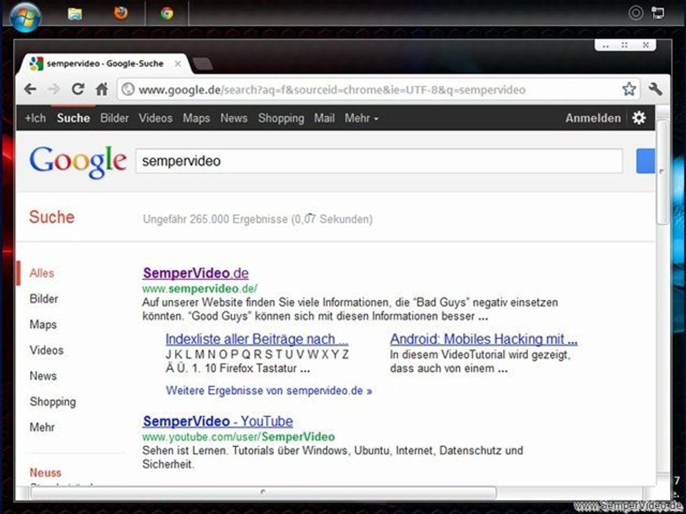 Chrome: standardsuchmaschine ändern
