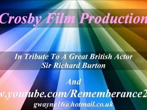 In Tribute To A Great British Actor Sir Richard Burton (Advertisement)
