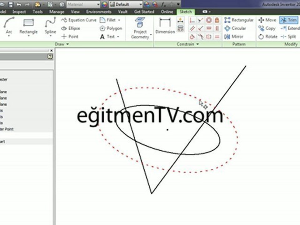 Inventor de Trim Hatası - Inventor Trim Error