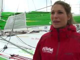 Sam Davies et Laury Thilleman à Brest