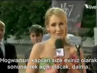 Jo Rowling'in Final Galasındaki Duygusal Konuşması - Türkçe Altyazılı