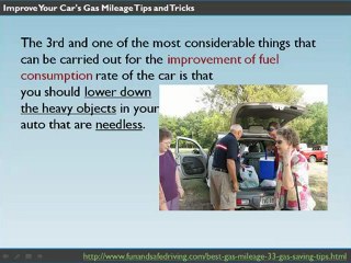 Improve Your Car's Gasoline Mileage - Ideas and Tricks