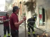 SICILIA TV (Favara) Incendio distrugge casa del centro storico di Favara