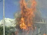 SICILIA TV (Favara) Incendio minaccia villetta al mare a Cannatello