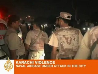 Pakistani naval base under attack
