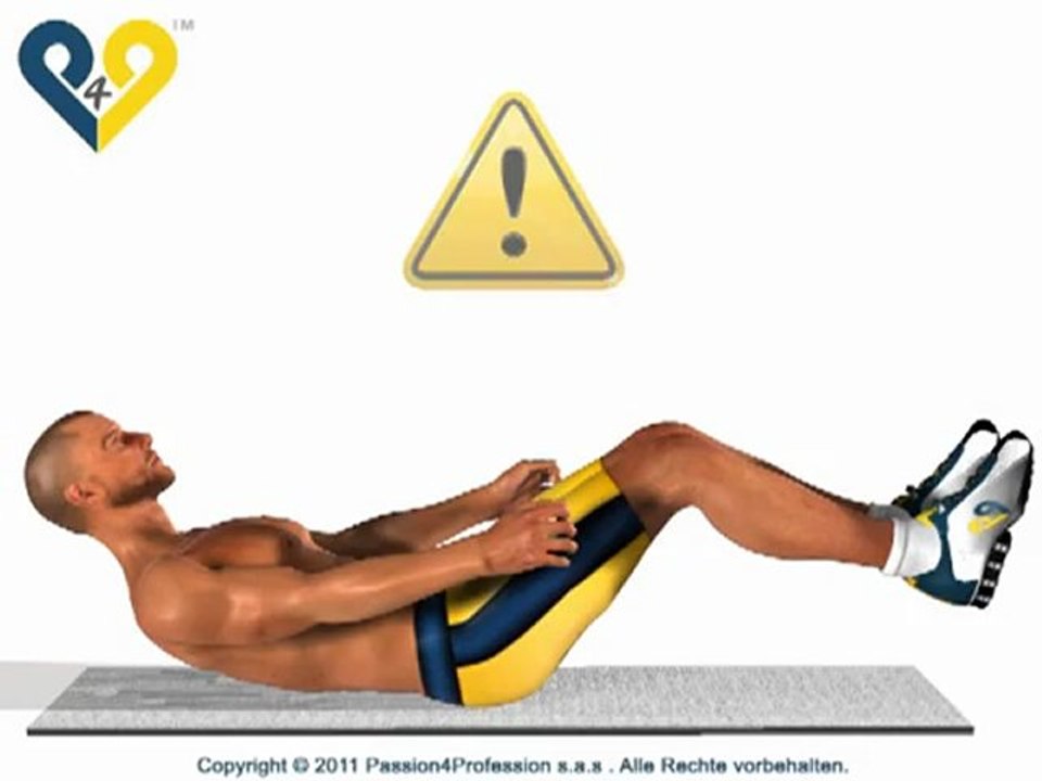 Fortgeschrittenen Bauchubung bei der die Knie zur Brust gefuhrt werden