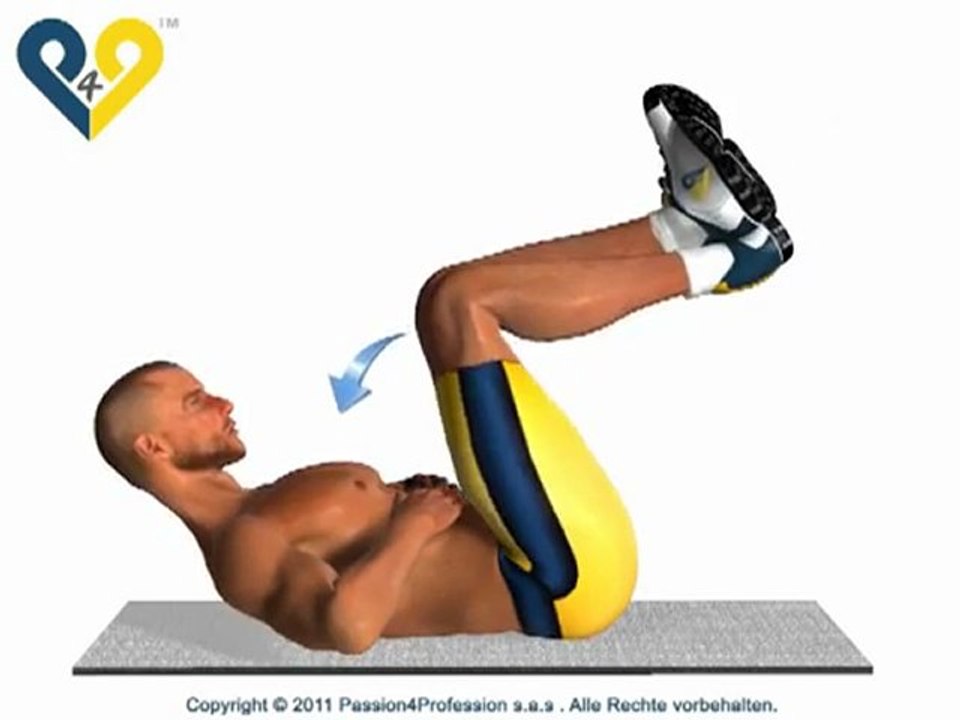 Reverse Crunch - bauchmuskeln ubung