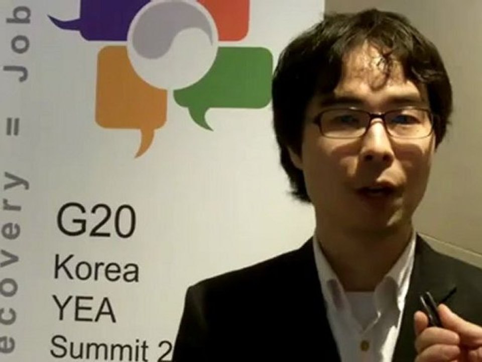 Mickael Lee interview par jean Paul O'Meny lors du G20