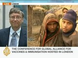 Bill Gates pledges $1bn to vaccine programme