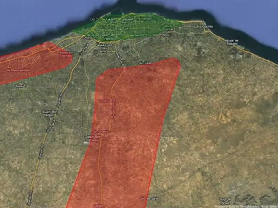 Battle for Libya animated map