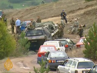 Tensions linger along Kosovo border