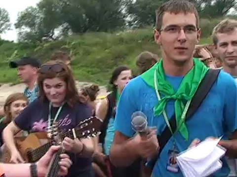 XXXI Piesza Pielgrzymka Góralska na Jasną Górę - przeprawa przez Wisłe