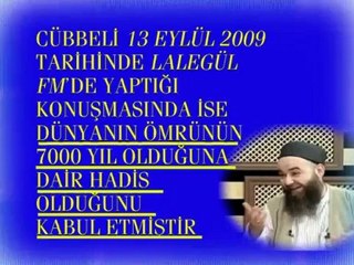 Cübbeli’nin Beyan dergisi dünyanın ömrünün 7000 yıl olduğunu kabul ediyor!