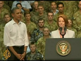 Obama cements ties with Australia